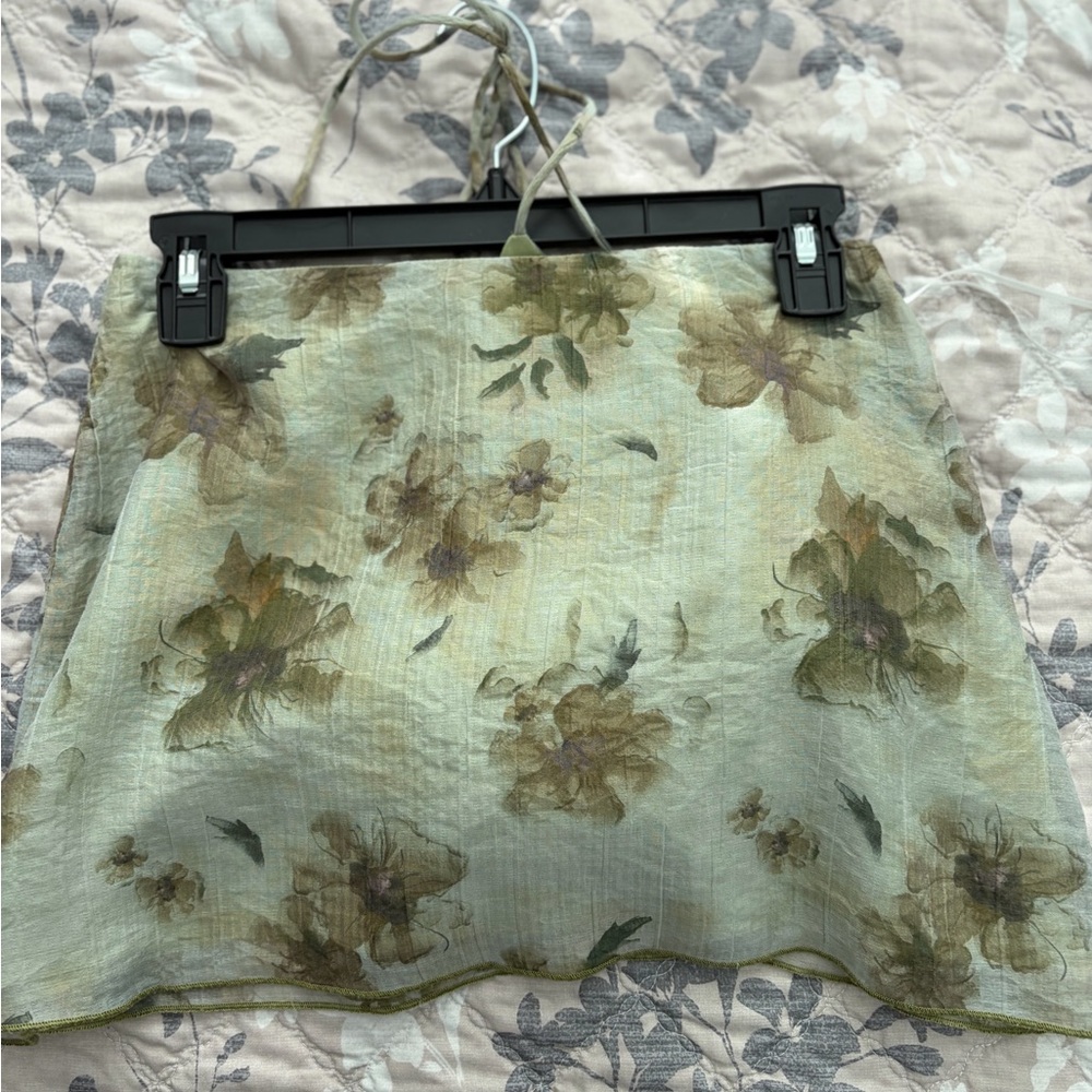 Princess Polly Green Floral Skirt Set - Picture 3 of 5